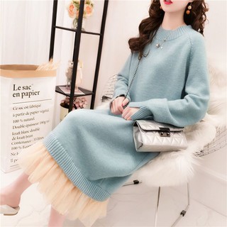 Váy len dài đuôi cá ren trong Quảng Châu dày đẹp