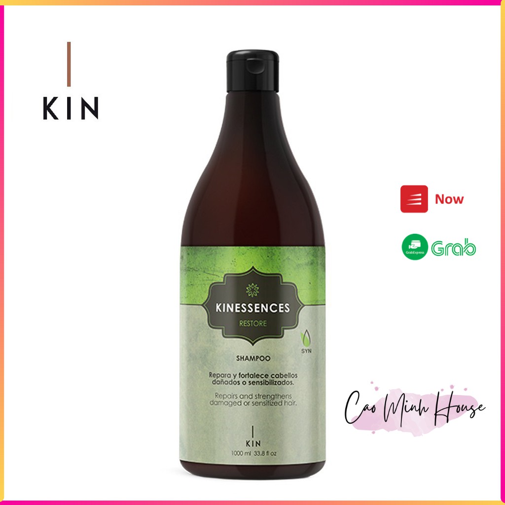 Dầu gội đầu KIN KINESSENCES RESTORE 1000ml phục hồi tóc hư tổn tái tạo cấu trúc tóc nhạy cảm - Cao Minh House