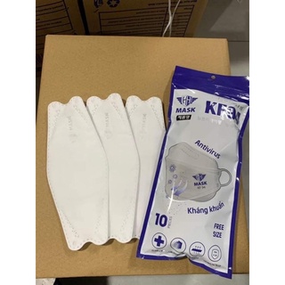 Set 10 chiếc khẩu trang KF94 4D kháng khuẩn chống bụi siêu mịn