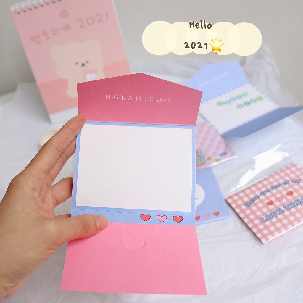 Thiệp Ghi Lời Chúc Mini Greeting Cards Love Things (lẻ)