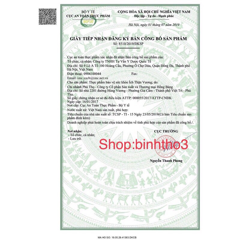 Ích Thận Vương Platinum