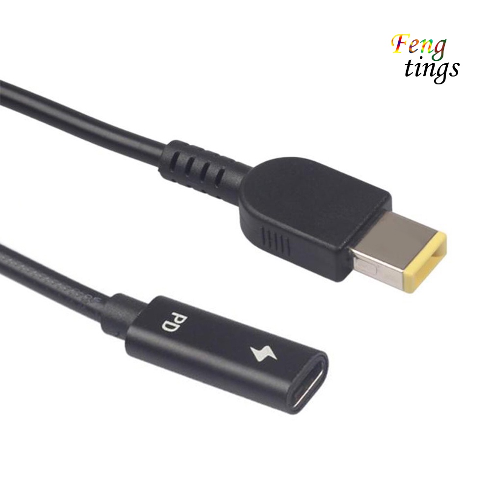 Dây Cáp Sạc Chuyển Đổi Nguồn Điện Type-C Cái Sang DC Đực PD Dành Cho Lenovo Thinkpad