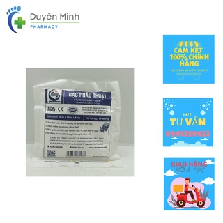 GẠC PHẪU THUẬT ĐẮP VẾT THƯƠNG 8 LỚP BỊCH 10 GÓI, 10 MIẾNG/GÓI