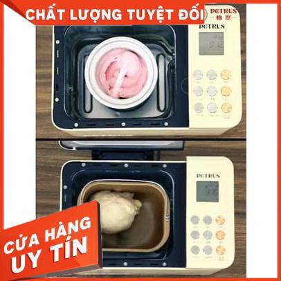 [Có sẵn] Máy làm bánh mì tự động, máy làm bánh tại nhà Petrus 8855GR/8860 - Có rắc hạt tự động KÈM QUÀ TẶNG