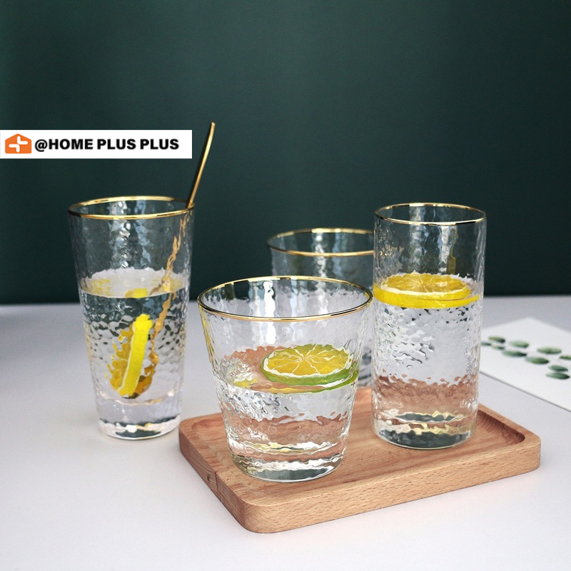 Cốc Thủy Tinh Uống Rượu / Bia / Nước Ép Trái Cây Dày Dặn Chịu Nhiệt Kiểu Nhật Bản Cho Nhà / Khách Sạn