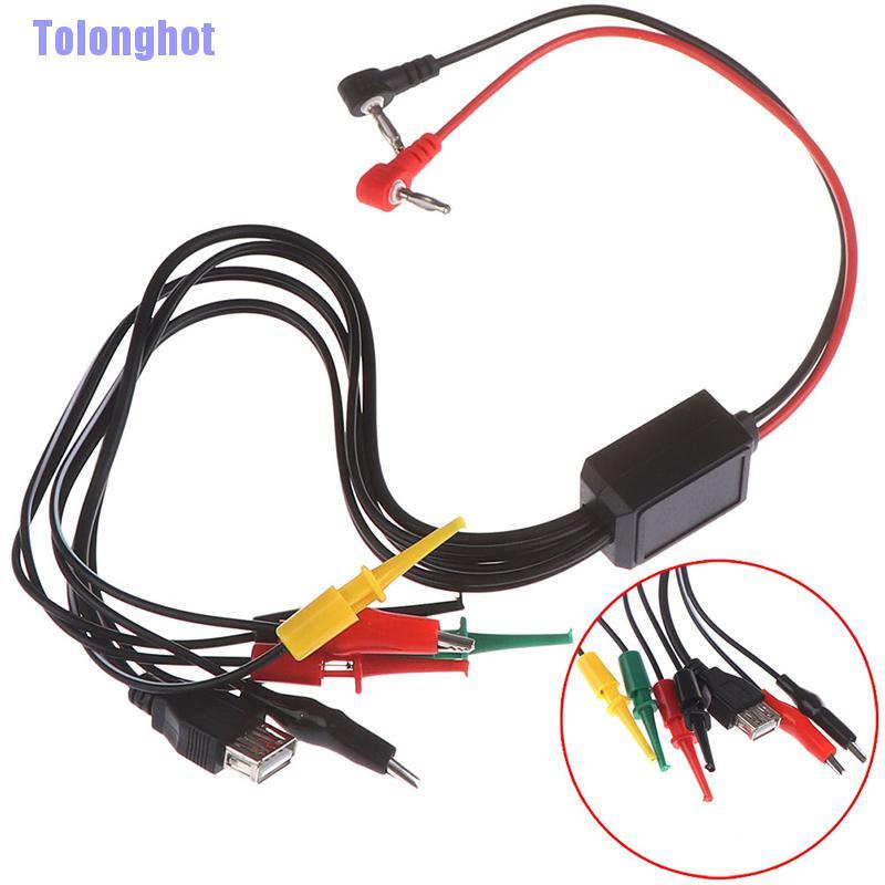 Tolonghot> 1Pc Alligator Clips Banana Plug Connection Port Power Supply Test Lead Cable Kit