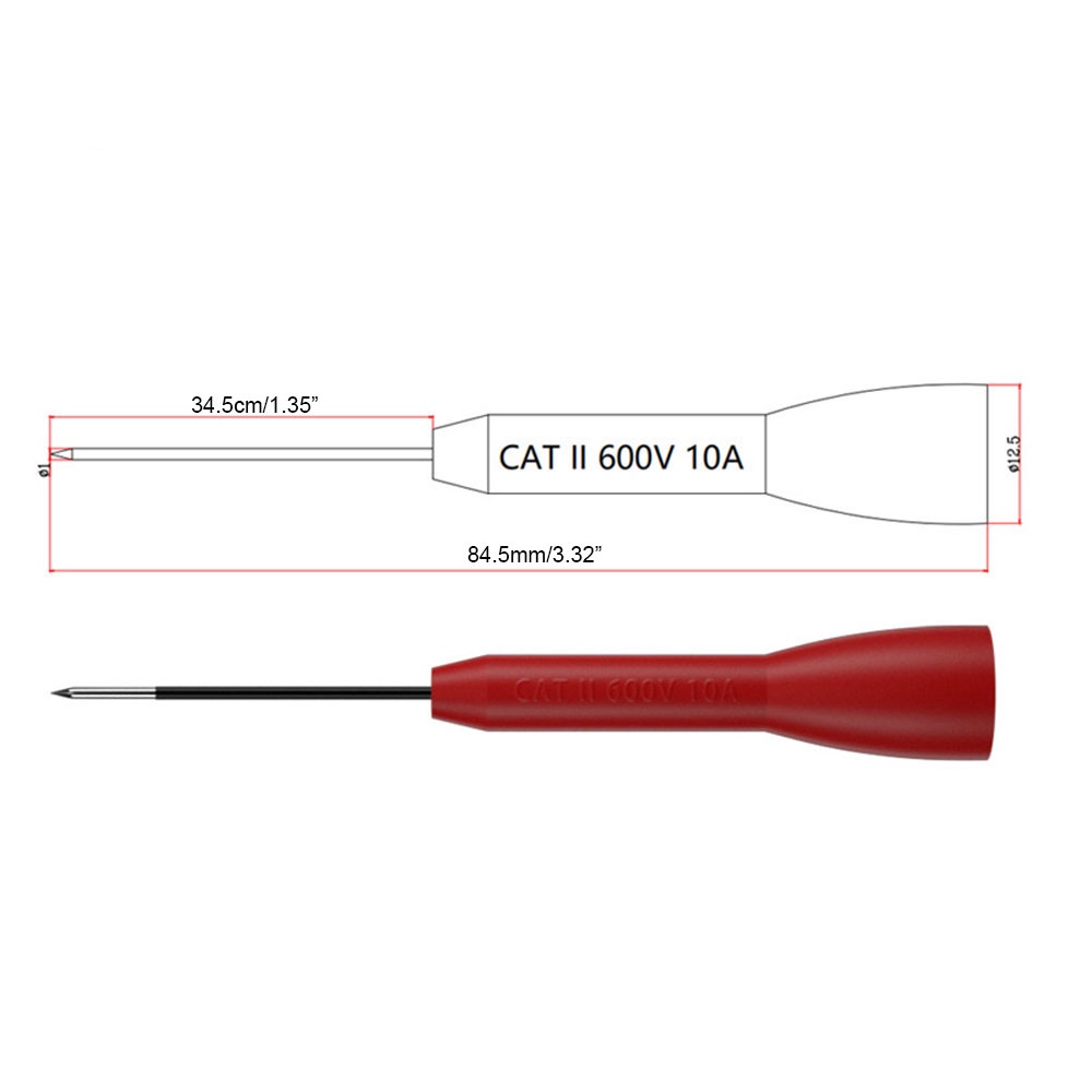 Đầu dò Pcbfun đầu kim bằng thép không gỉ dùng cho đồng hồ vạn năng 1mm