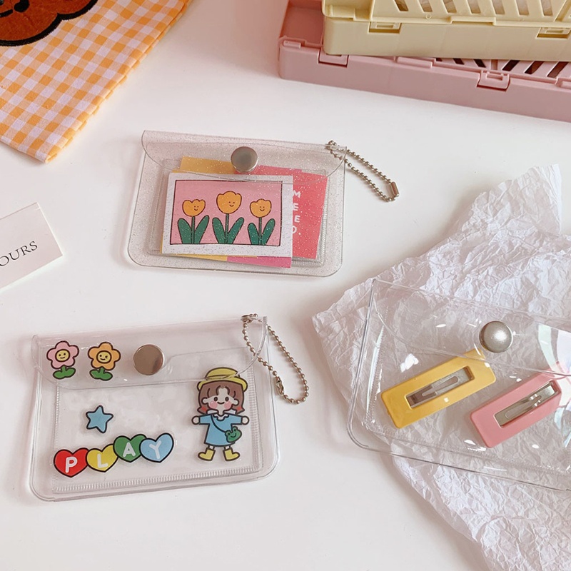 Youyo Ví Đựng Thẻ Tín Dụng Bằng PVC Trong Suốt Sắp Xếp Gọn Gàng Cho Nữ