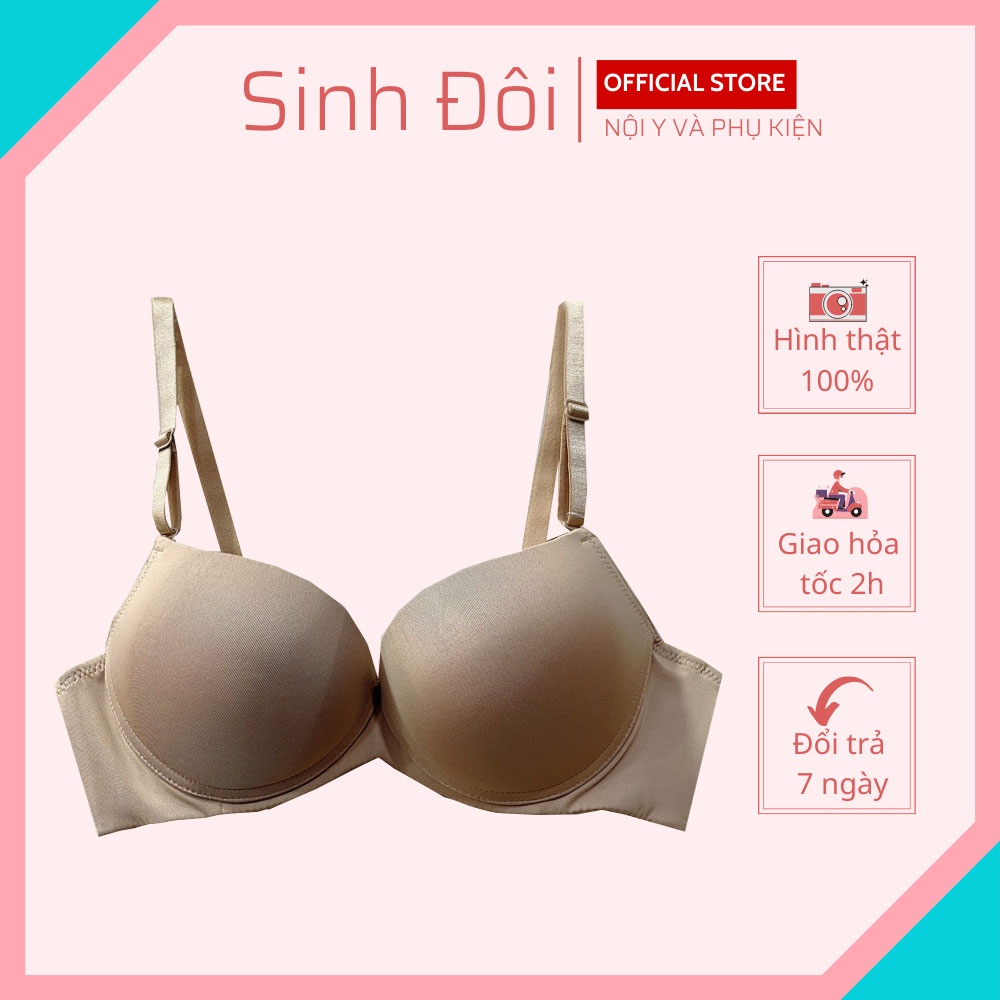 Áo ngực không gọng nữ nâng ngực mút dày Pensee 9531 cúp xéo màu trơn size 34, 36, 38