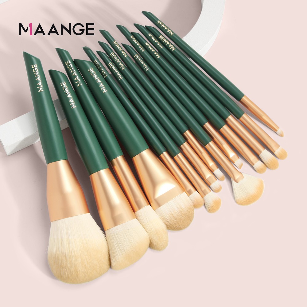 Bộ 14 Cọ Trang Điểm MAANGE 5918 180g Làm Đẹp Chuyên Nghiệp Chất Lượng Cao