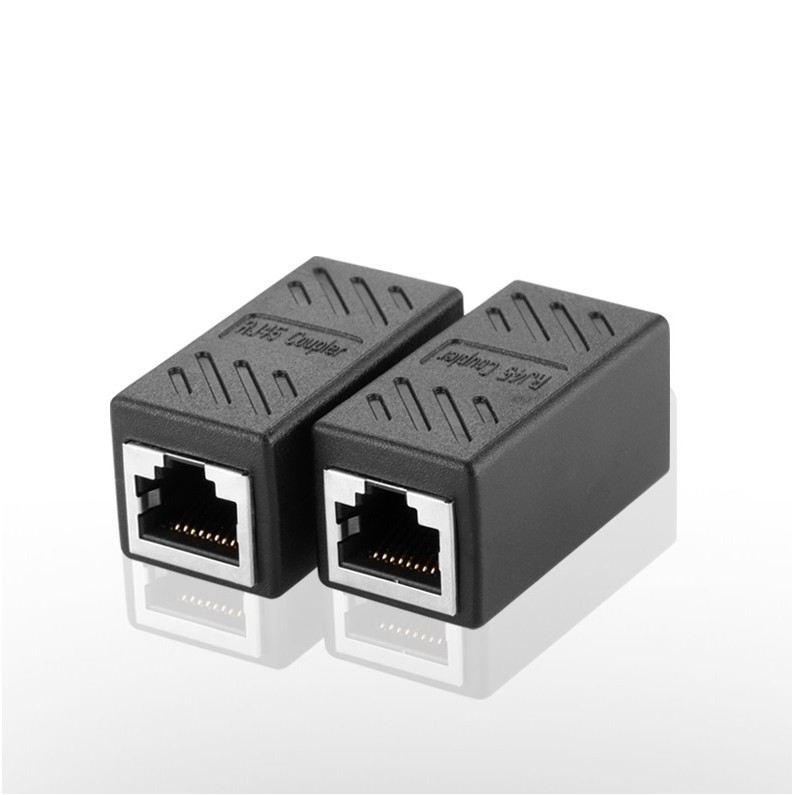 Đầu nối cáp mạng 1-1 đen, đầu nối cáp mạng LAN RJ45 đơn giản nhanh chóng,đảm bảo tín hiệu truyền tải ổn định