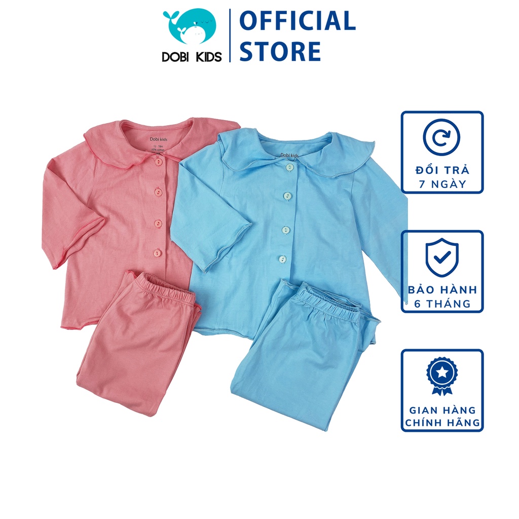 Bộ thu đông cho bé gái , quần áo dài tay bé gái chất liệu thun cotton từ 1 đến 4 tuổi DOBI KIDS