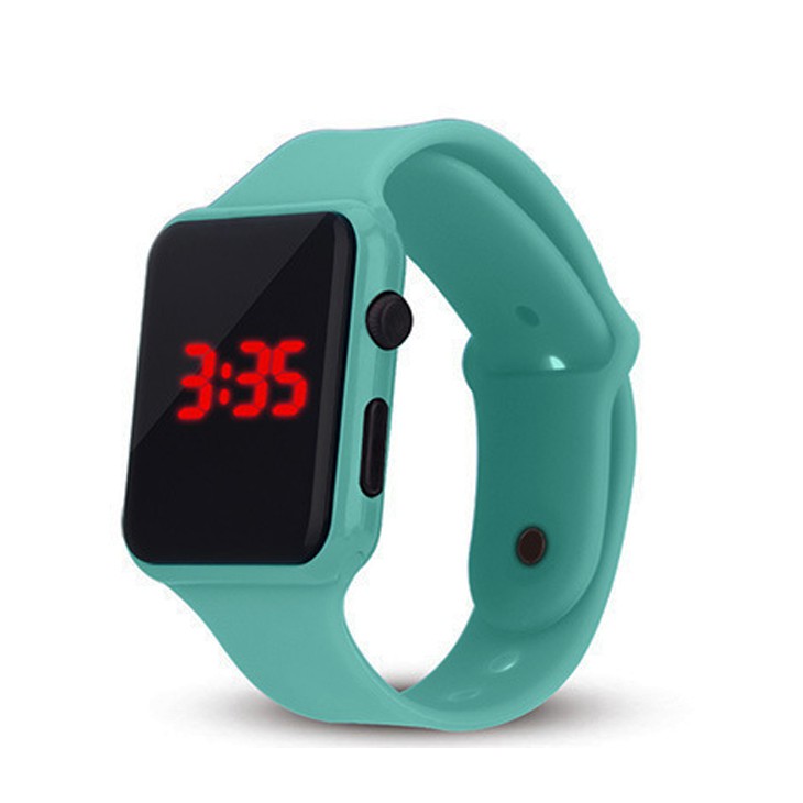 Đồng hồ điện tử cho nam nữ màn hình led dây cao su mặt vuông AP siêu đẹp | BigBuy360 - bigbuy360.vn