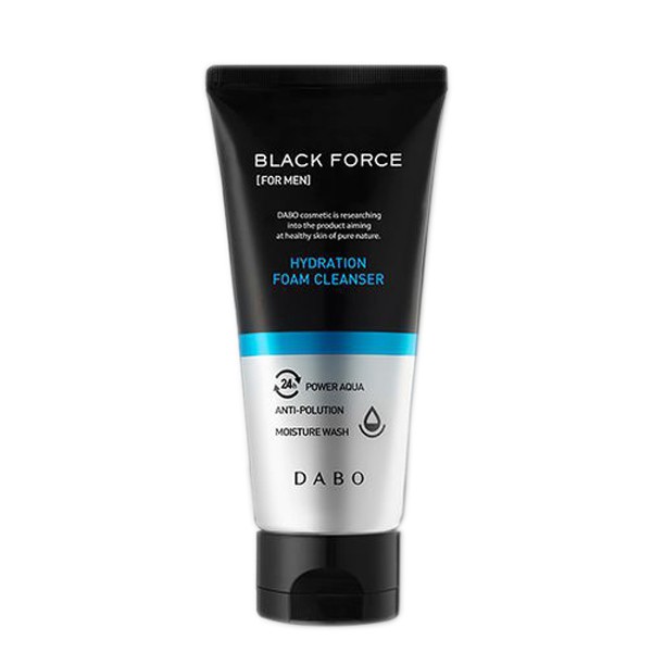 Sữa rửa mặt nam thải độc, khử nhờn, dưỡng ẩm Dabo Black Fore Hydration Hàn Quốc 120ml