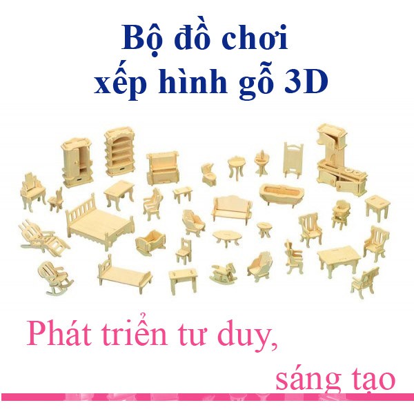 BỘ XẾP HÌNH BẰNG GỖ 3D SEA-LAND G-P007