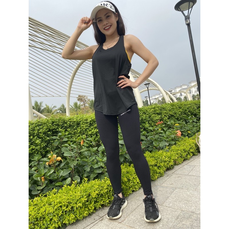 Áo tank top Hive Shirt tập Gym Yoga Chạy bộ thể thao Áo ba lỗ nách rộng A205