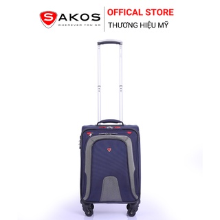 Vali Kéo Vải Du Lịch SAKOS TITAN NY 4.5 - Size XS (18inch)/ Xách Tay (Cabin) - Khóa TSA - Chống Thấm, Trượt Nước