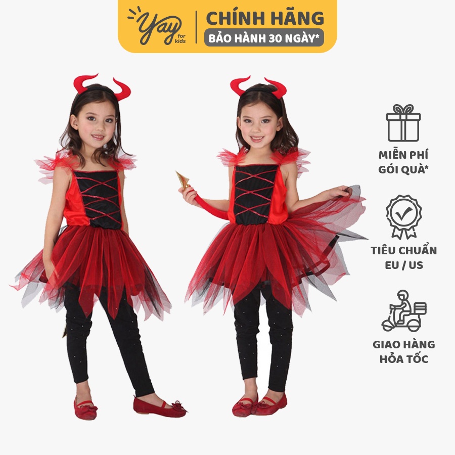 Đồ hóa trang trẻ em - Váy Quỷ đỏ | Devil Girl - G0093 - Yay