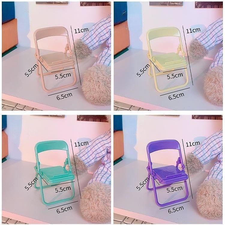 Giá Đỡ Điện Thoại Có Thể Gấp Gọn Hình Bánh Macaron Đáng Yêu