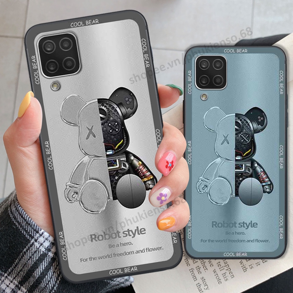 Ốp lưng điện thoại Samsung A12 / M12 in hình gấu bear, kaws, doremon thời trang, ốp lưng cao cấp chất lượng