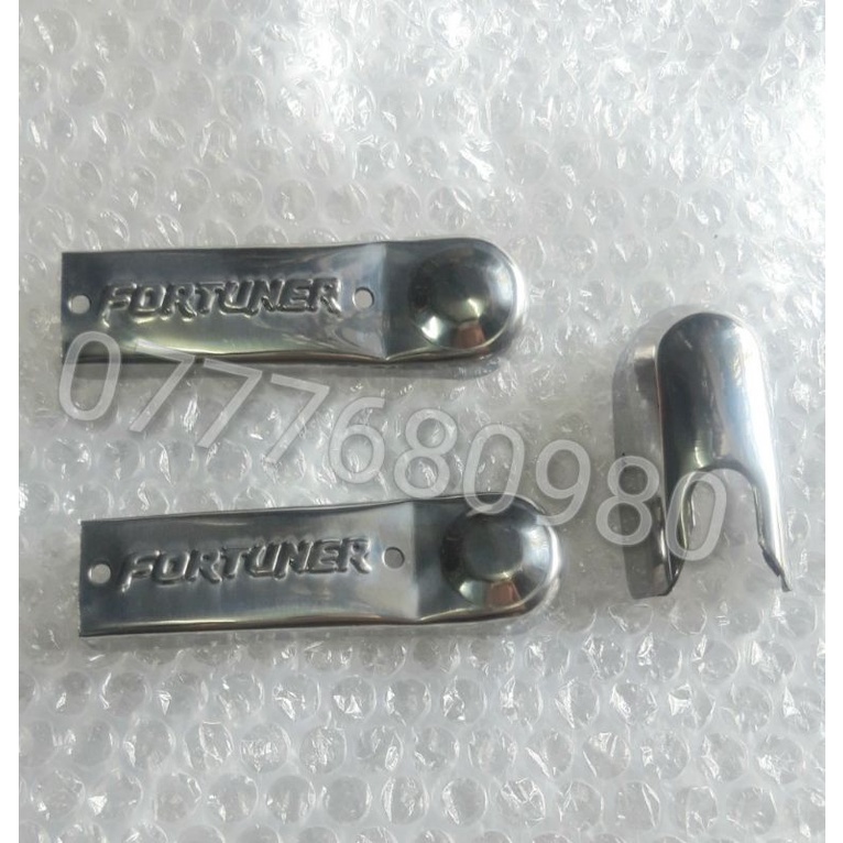 BỘ CHỤP INOX CẦN GẠT NƯỚC TRƯỚC + SAU TOYOTA FORTUNER 2006-2015