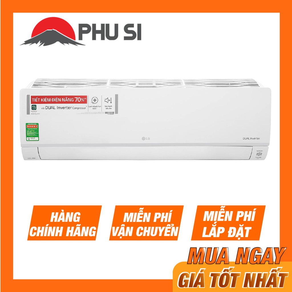 [MIỄN PHÍ VẬN CHUYỂN LẮP ĐẶT] - V18API1 - Máy lạnh LG Inverter 2 HP V18API1