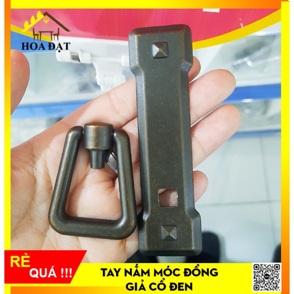 Tay Nắm Móc Đồng Giả Cổ Đen Sang Trọng