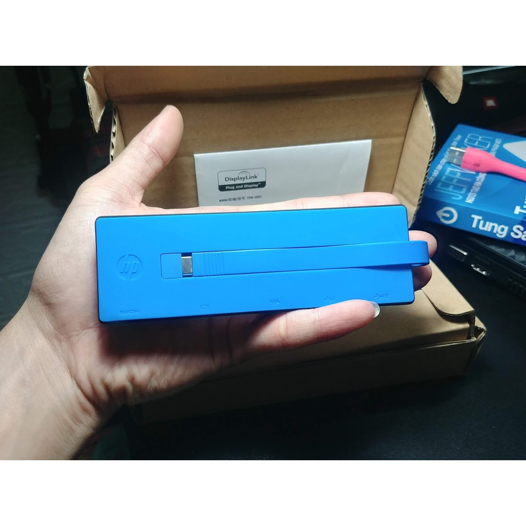 [ NEW ] Bộ chuyển đổi USB-C ra HDMI/VGA/LAN/USB3.0/USB2.0 HP Travel Dock TPA-1501 - dùng cho laptop HP, Dell, Thinkpad. | BigBuy360 - bigbuy360.vn