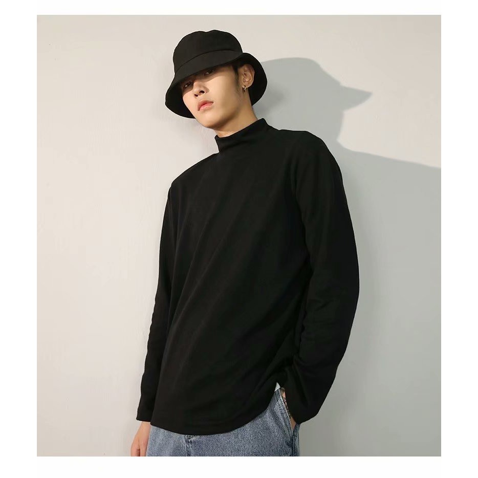 Áo sweater Cổ Cao Mềm Mại Thoải Mái Phong Cách Hàn Quốc Dành Cho Nam Giới Có Size 5XL