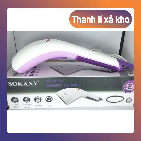 BÀN ỦI - LÀ HƠI NƯỚC CẦM TAY SOKANY [MÀU TÍM](GIÁ TỐT NHẤT SHOPEE)