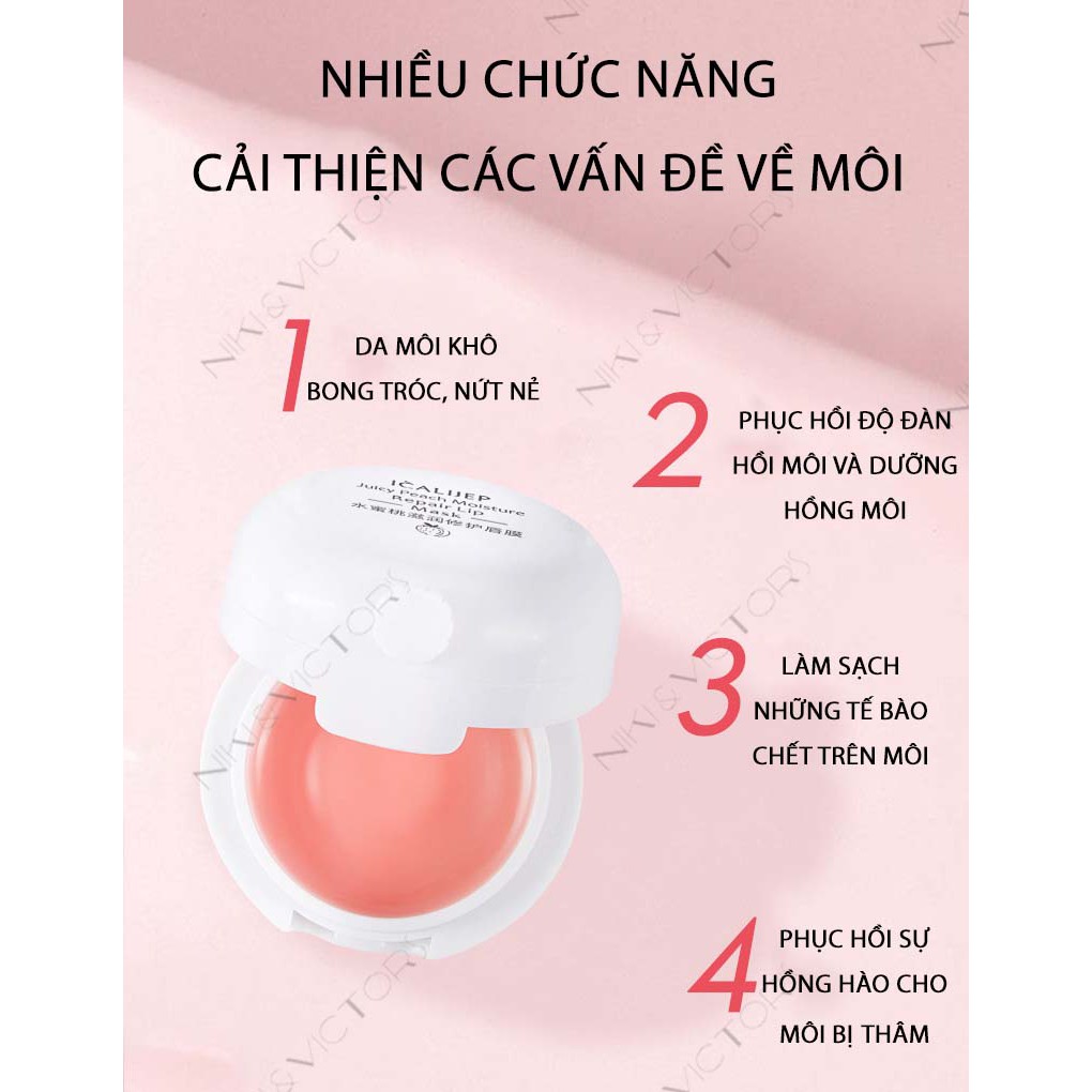 Mặt Nạ Ngủ Môi Dưỡng Ẩm Tẩy Tế Bào Chết Phục Hồi Môi Thâm Cải Thiện Sắc Môi