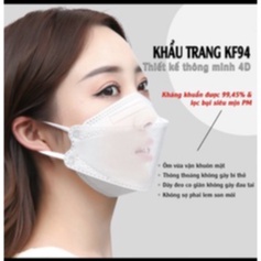 THÙNG 30 TÚI 300 chiếc khẩu trang KF94 4D Chuẩn Hàn khẩu trang y tế, khẩu trang 4d KF 94 DP Mask