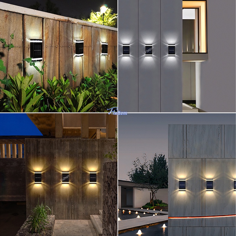 1/2/4 Đèn LED Năng Lượng Mặt Trời Chống Thấm Nước Trang Trí Sân Vườn Ngoài Trời