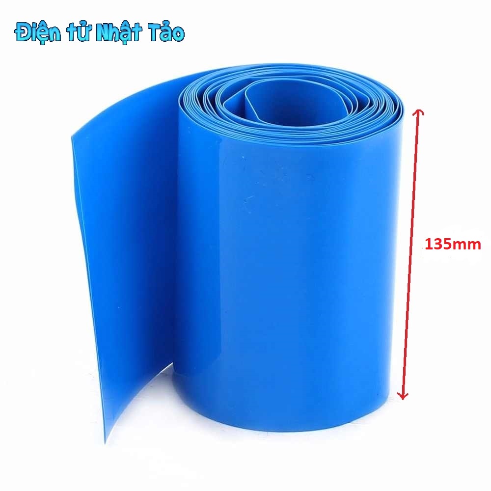 MÀNG CO NHIỆT PVC CÁCH ĐIỆN BỌC CELL PIN BẢN 135MM - 1 MÉT