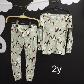 Bộ Carter chim cánh cụt cho bé gái 2y