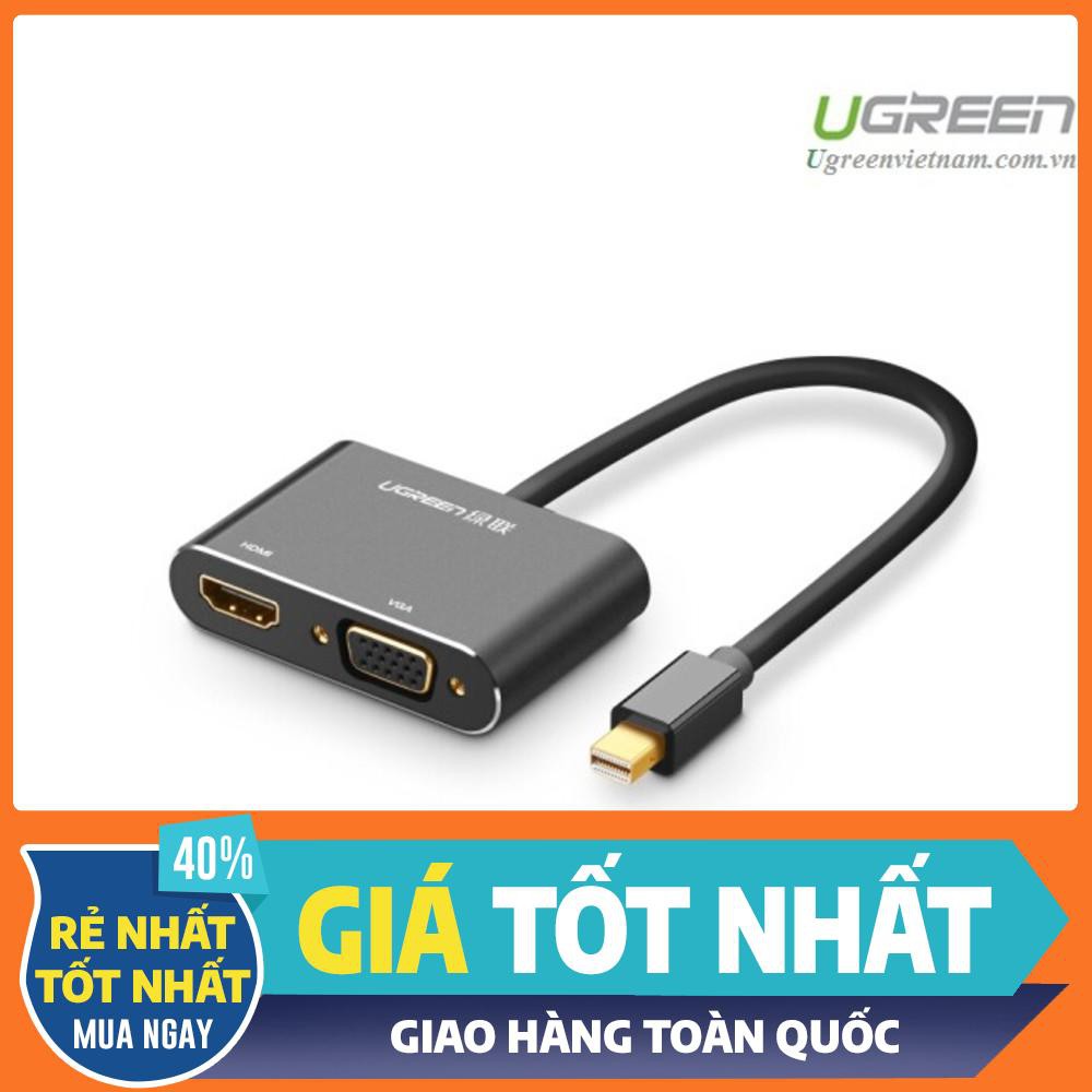 Cáp chuyển đổi Mini Displayport to HDMI / VGA chính hãng Ugreen 20422 màu đen