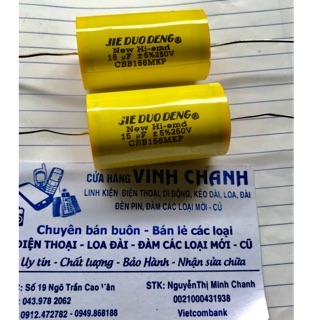 Combo 2  con Tụ Phân Tần Loa 15M-250V