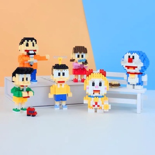 Lego tự lắp ráp mô hình phim Doraemon Doraemi Nobita Xuka Chaien Xeko nhiều chi tiết