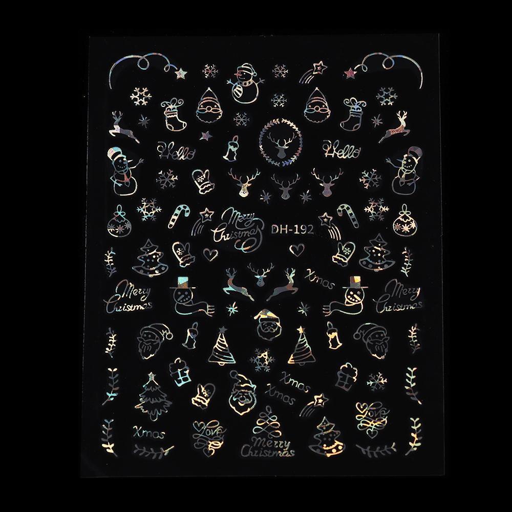 Miếng Dán Móng Tay Hình Bông Tuyết 3D