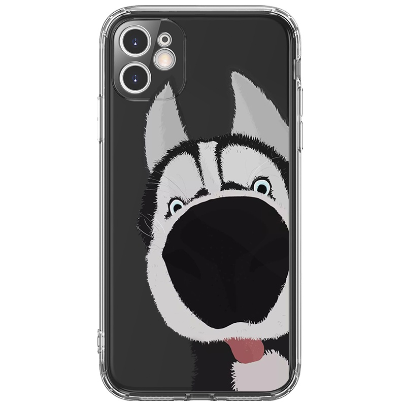 Ốp lưng JURSUE viền vuông hoạt hình dễ thương đẹp cho iPhone 13 12 11 Pro Max SE 2020 X XR XS ip 8 7 6 6S Plus kute Y130