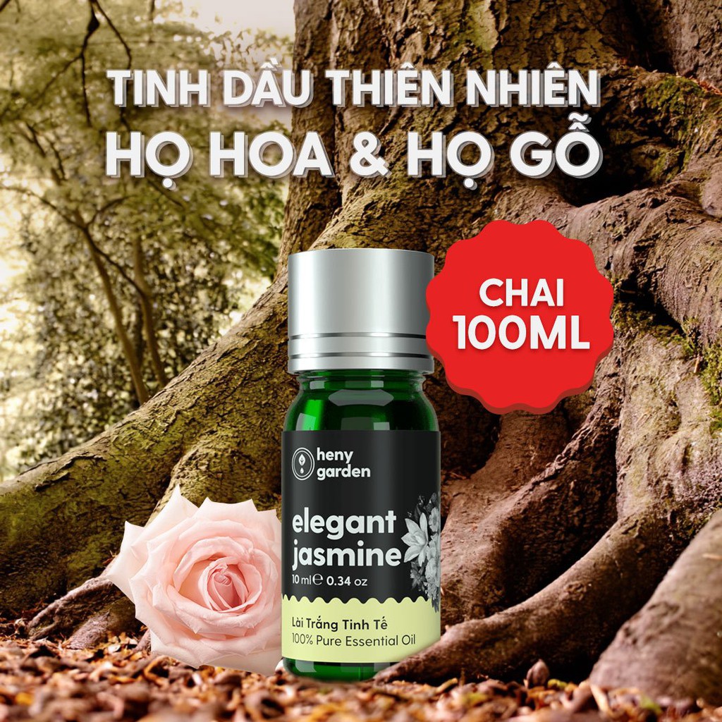 SIZE LỚN 100ML TIẾT KIỆM - [15 LOẠI] Tinh Dầu Thiên Nhiên Nhóm Hoa &amp; Gỗ (Floral &amp; Woody Scent)