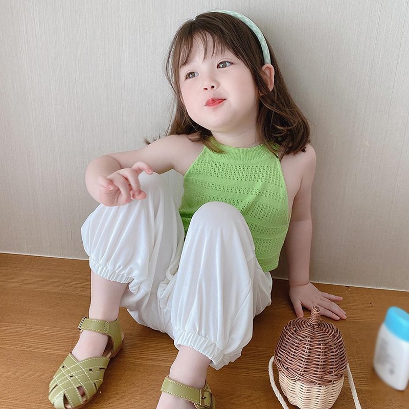Áo hai dây thời trang mùa hè Hàn Quốc cho bé gái