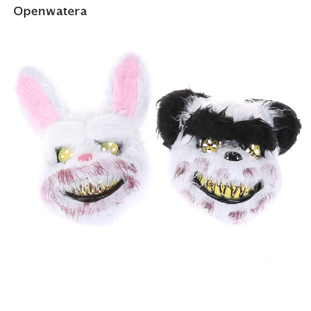 Mặt nạ hóa trang Halloween hình thỏ/gấu kinh dị