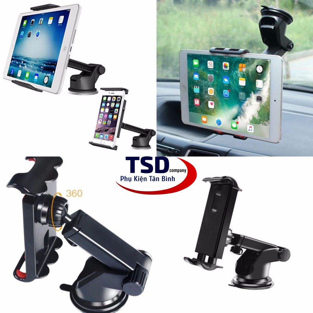 Giá Đỡ iPad, Máy Tính Bảng Trên Xe Hơi Hít Chân Không Cao Cấp - iPad Holder For Car