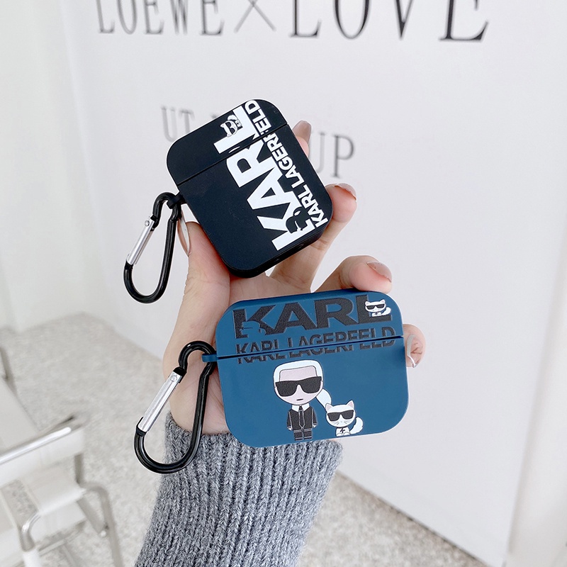 Vỏ Bảo Vệ Hộp Sạc Tai Nghe bluetooth airpods 1 / 2 / 3nd airpods pro2 Bằng tpu Mặt Nhám Hình lafa yette Dễ Thương