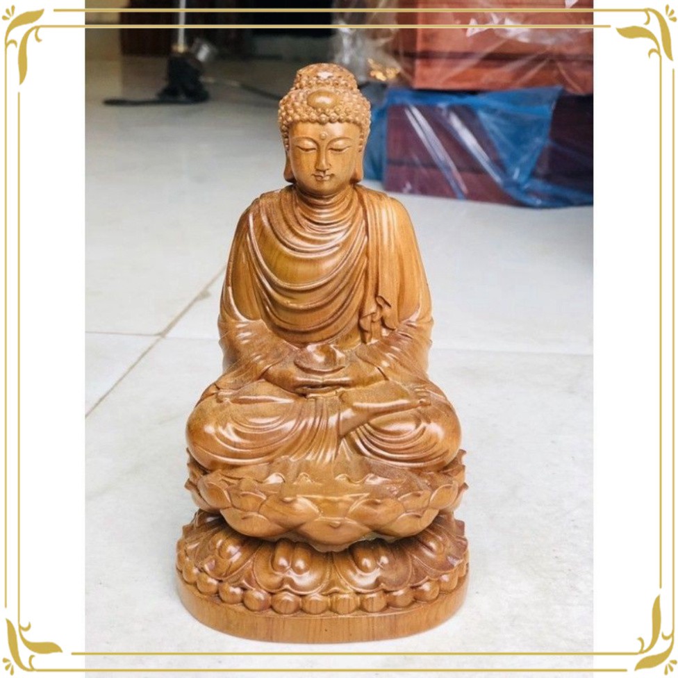 Tượng Phật Thích Ca Gỗ Bách Xanh