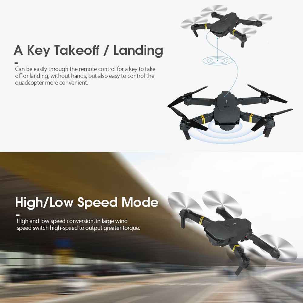 Flycam E58 Thế Hệ 2020, Camera WIFI FPV 4K HD, Tích Hợp Giữ Độ Cao, Chế Độ Không Đầu RC RTF Drone