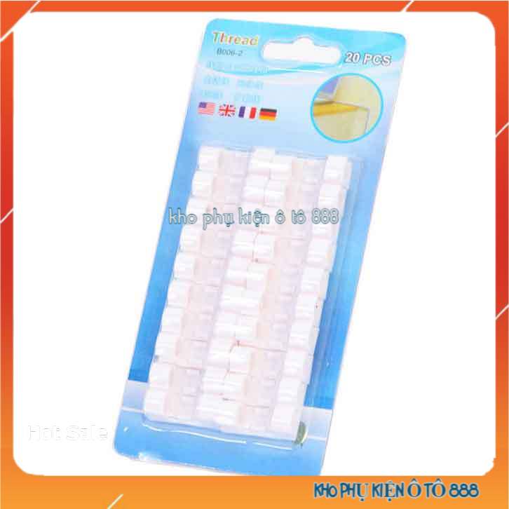 Bộ 20 Nút Cố Định Cáp Sạc Dây Điện Chống Đứt Gẫy Trên Xe, Bàn Làm Việc