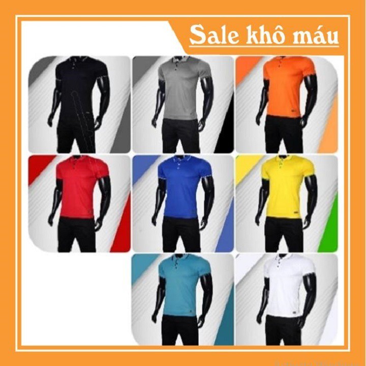 Hàng VNXK - Áo Phông Nam Cổ Bẻ -  [ XẢ KHO MÙA HÈ ] - Áo Thun Nam Ngắn Tay - Chất Vải Thun Cá Sấu - Áo Polo Nam