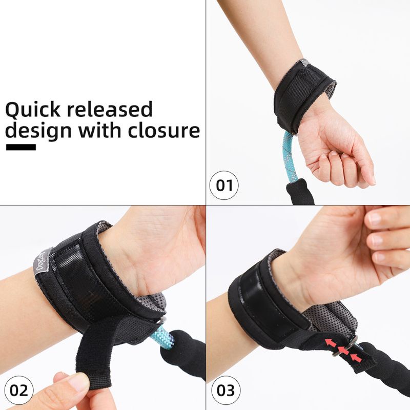 Dây Dắt Thú Cưng Đi Dạo Bằng Nylon Phản Quang Với Tay Cầm Mềm Mại Kèm Khóa Giới Hạn Tiện Dụng